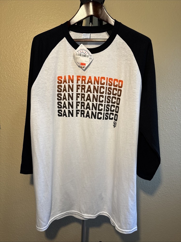 NWT MLB Genuine Merchandise San Francisco Giants Men’s 2XL 3/4 Sleeve T-Shirt