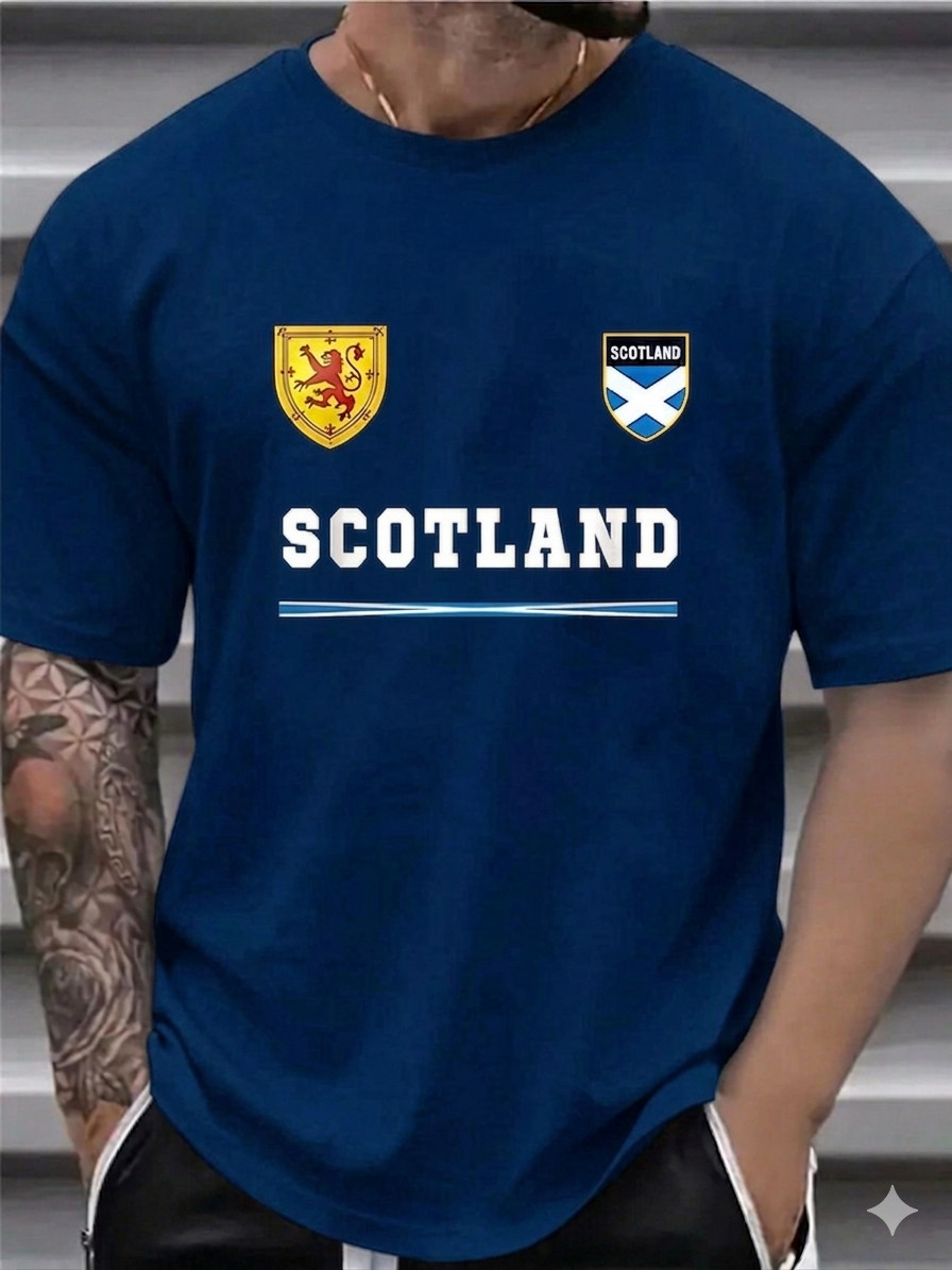 Mens Scotland Lion Rampant Flag T Shirt 100% Cotton Soft Breathable Casual Tee gallery