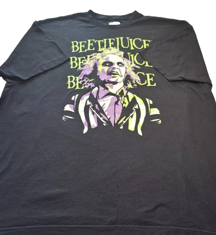 Read! Beetlejuice T-Shirt 3XL Black Graphic Tee Movie Horror Cult Classic Cotton gallery