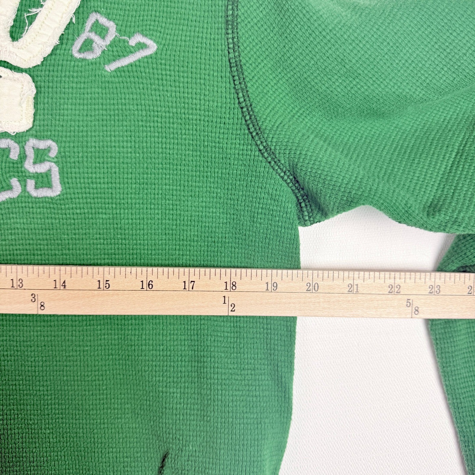 Vtg Y2K Aeropostale Mens Thermal Shirt Large Green Waffle Knit Skater Grunge gallery