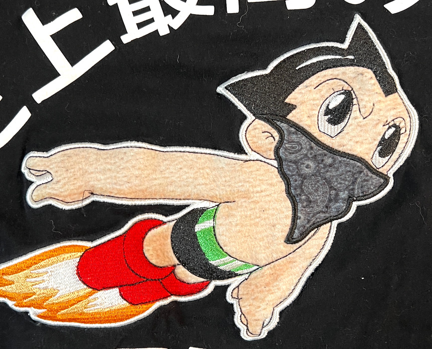 Astro Boy Rebel Minds Embroidered Shirt Adult Small Black GOAT Best Ever RARE gallery