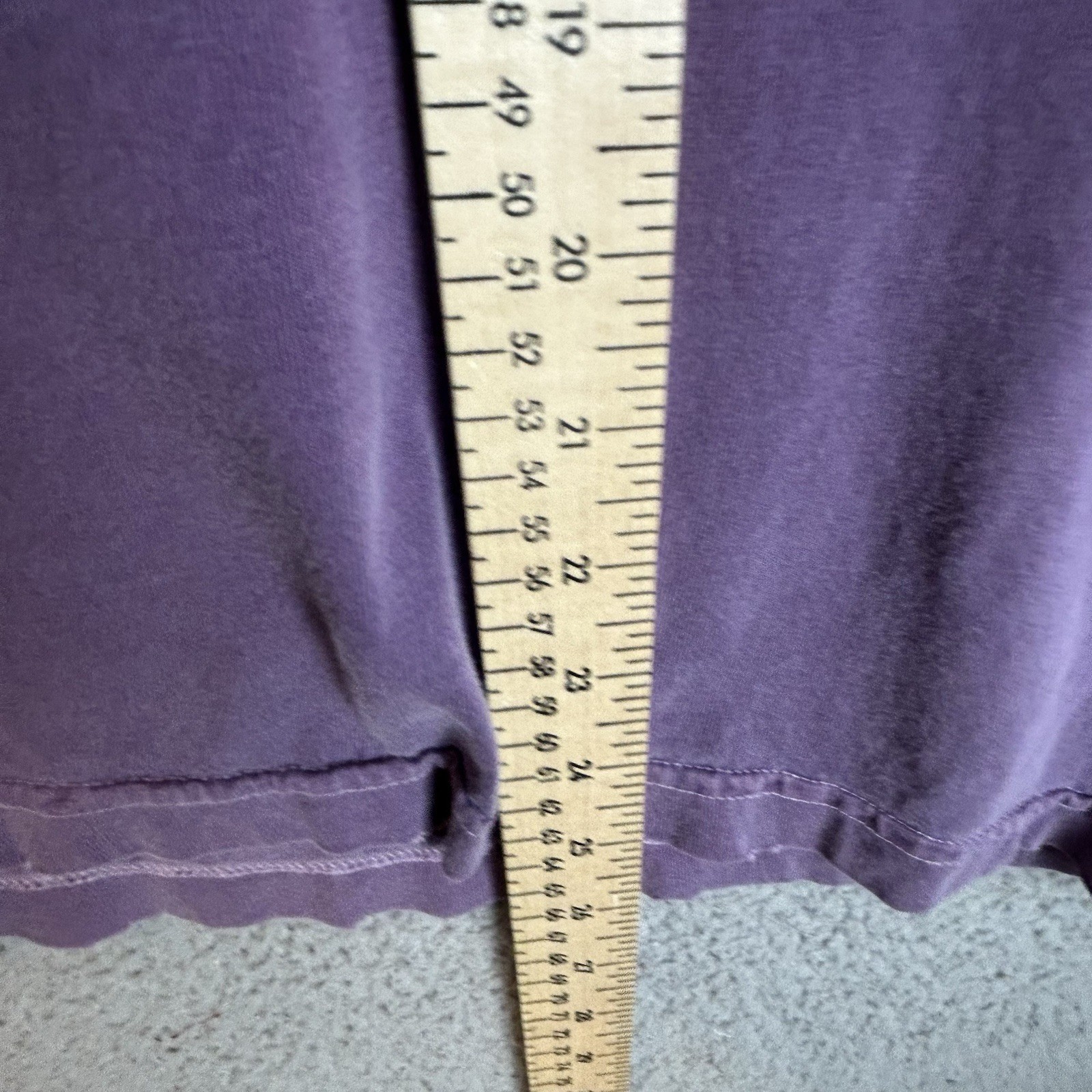 Machus Private Label Vintage Wash Purple T Shirt Size Small / Medium Boxy Pdx gallery