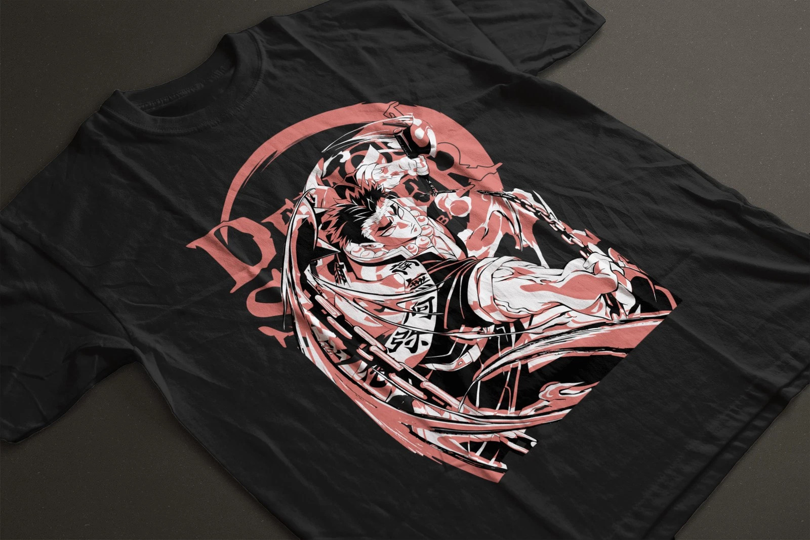 Gyomei Himejima T-Shirt Stone Hashira Horror Anime Pillar Demon Slayer Gift Tee