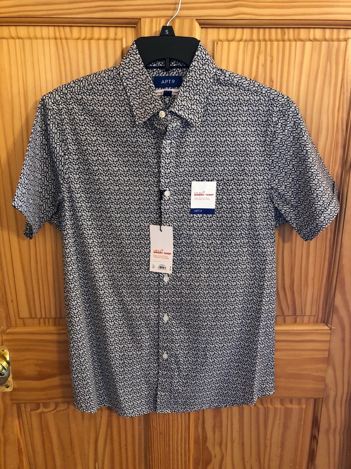 APT.9 MENS Button Up Shirt Black XL Retail $40 (s-blk-14-32) gallery