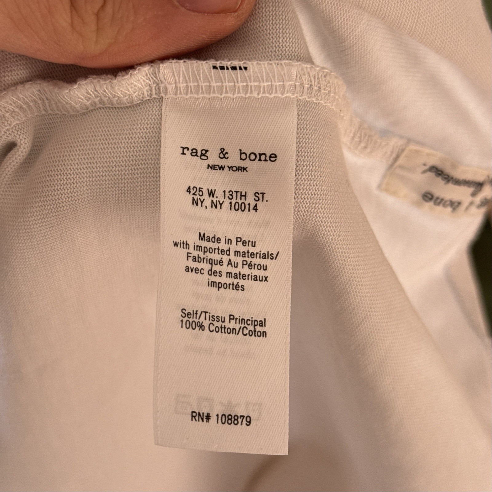 Rag & Bone New York T Shirt Men’s Medium White Short Sleeve Graphic Tee gallery