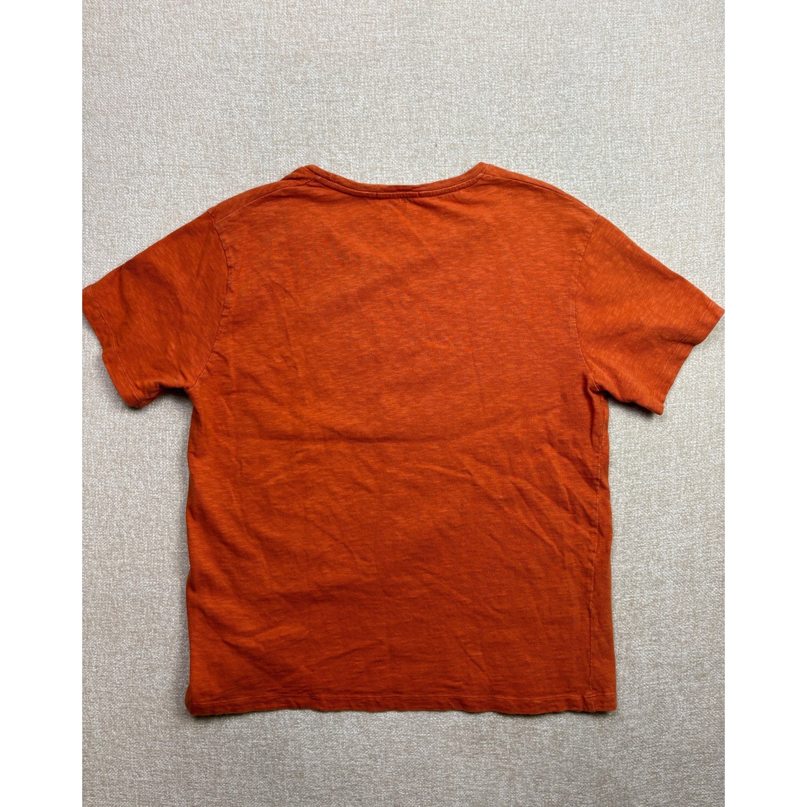 Pierre Balmain Mens Burnt Orange Paris Graphic Cotton T-Shirt Size Large 52 gallery
