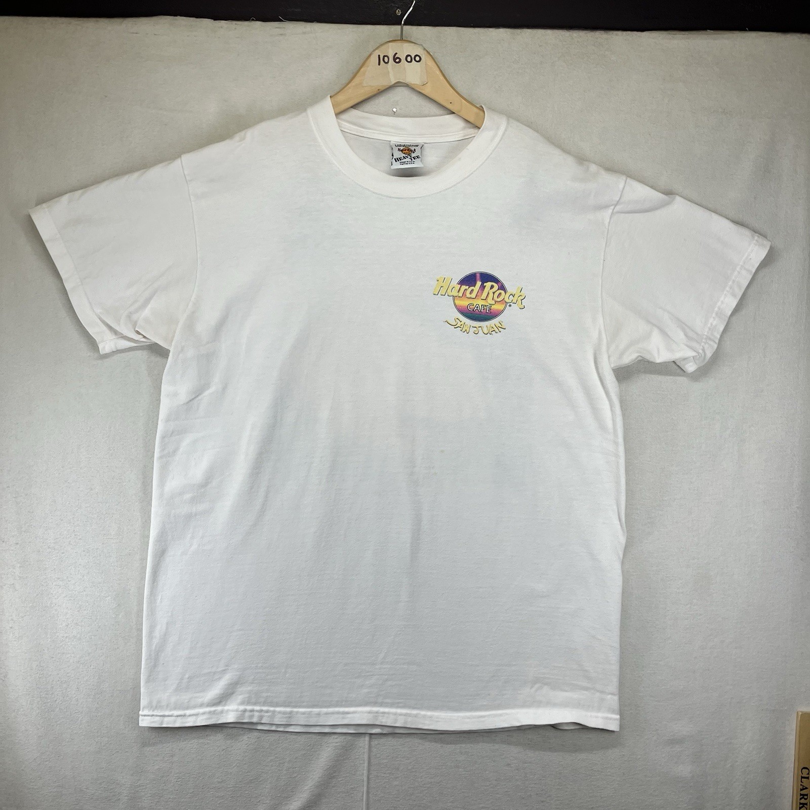 Vintage 90s Hard Rock Cafe San Juan Puerto Rico Souvenir USA Large HEAVY TEE gallery