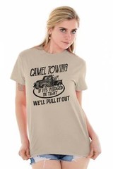 Camel Towing Services Funny Sarcastic Rude Mens Casual Crewneck T Shirts Tees