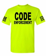 Code Enforcement safety high visibility Tee Work T shirt