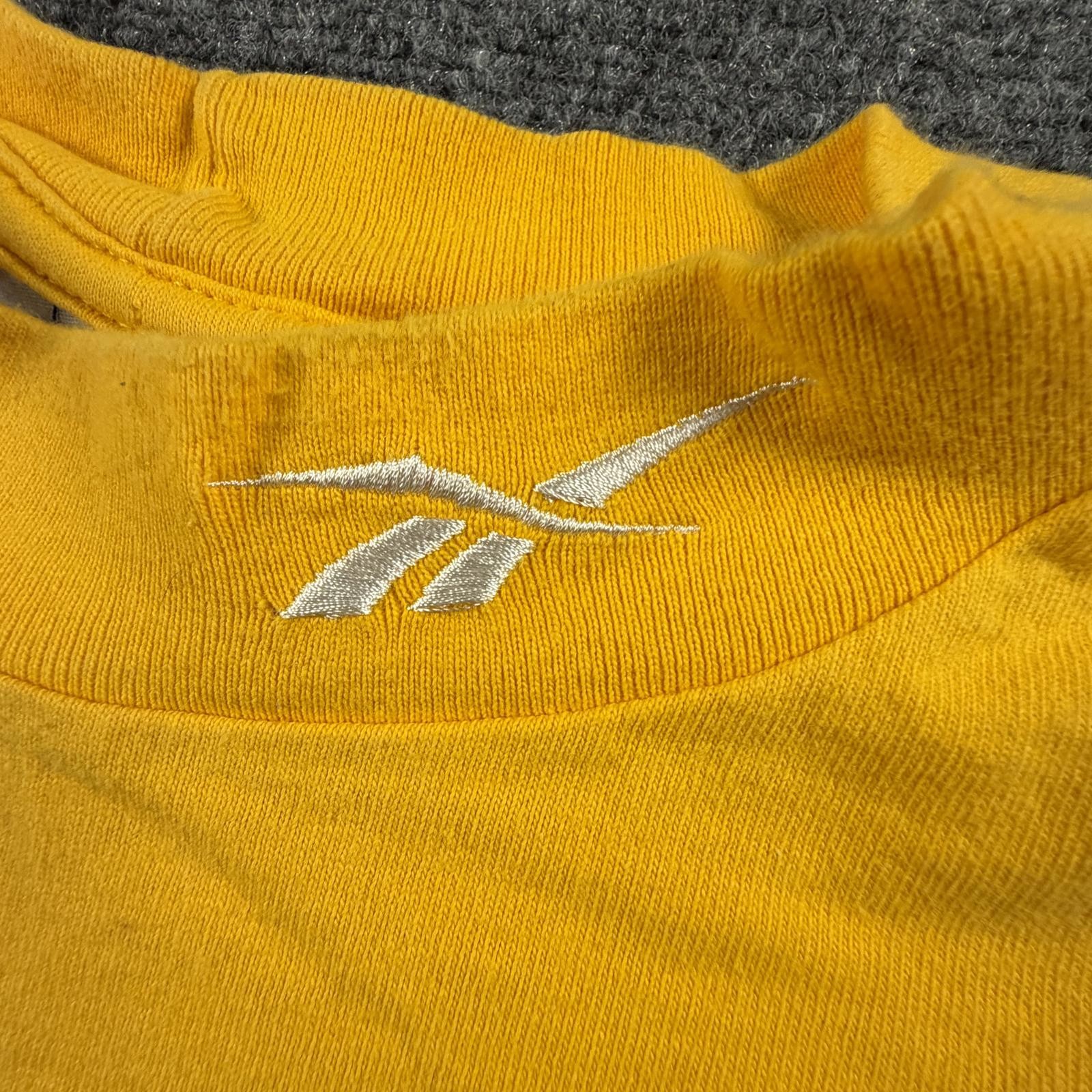 Reebok Men's Long Sleeve Activewear Shirt Yellow Size Large #1007 gallery
