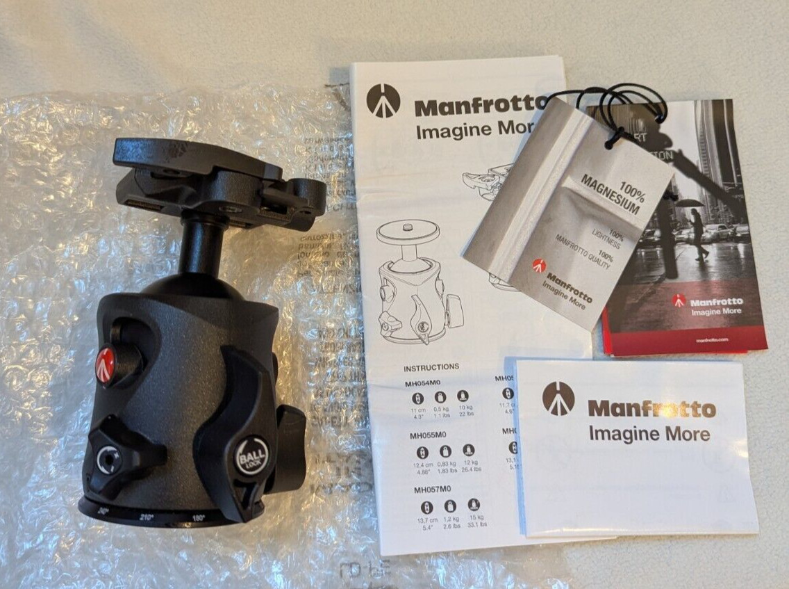 Manfrotto MH055M0-Q2 Magnesium 055 Ball Head with Q2 Quick Release System