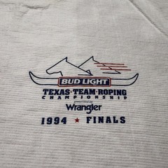 Vintage 1994 Finals Bud Light Texas Team Roping Championship T-Shirt USA Medium