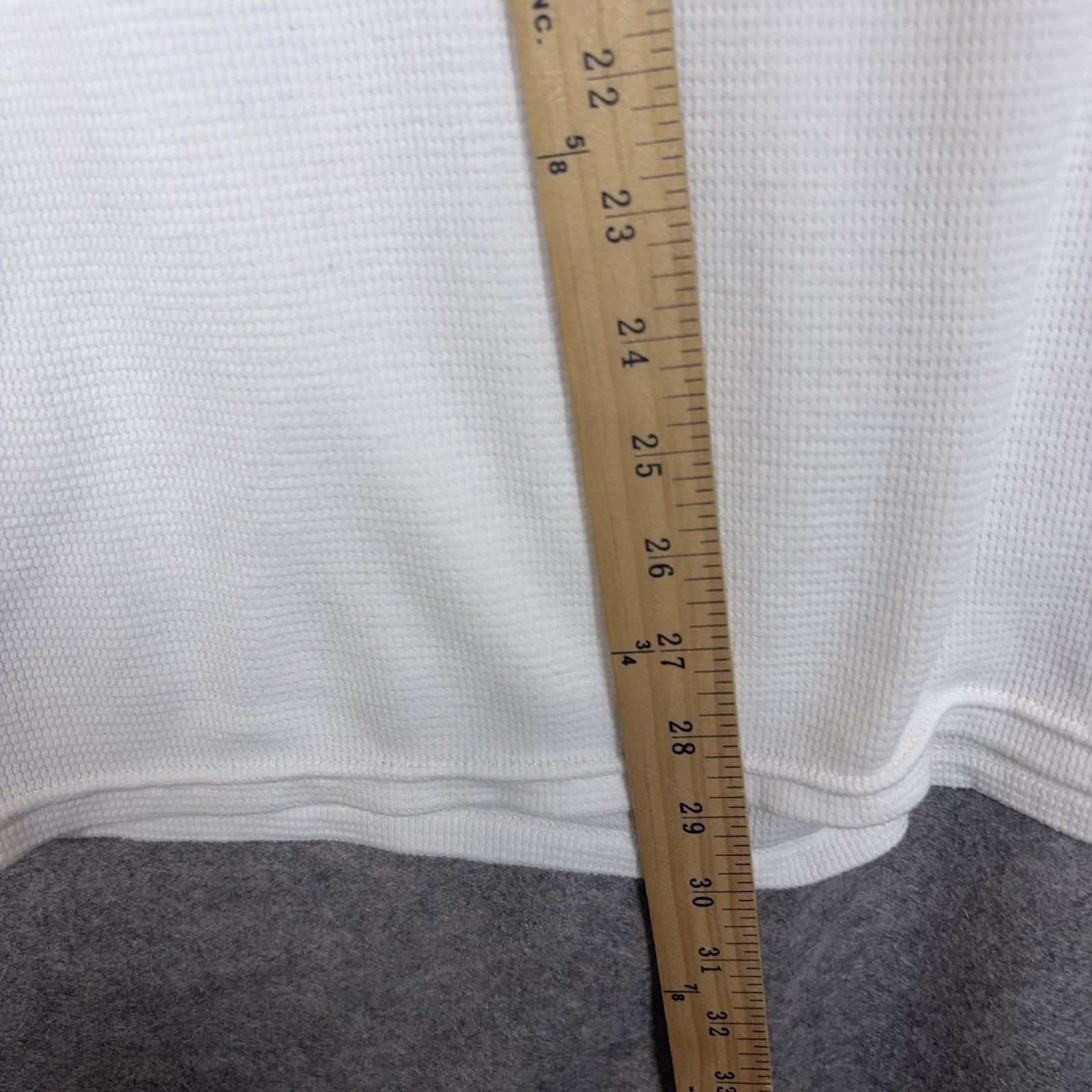 Polo Ralph Lauren Waffle Knit Shirt Mens Sz L White Thermal Base Layer Logo gallery