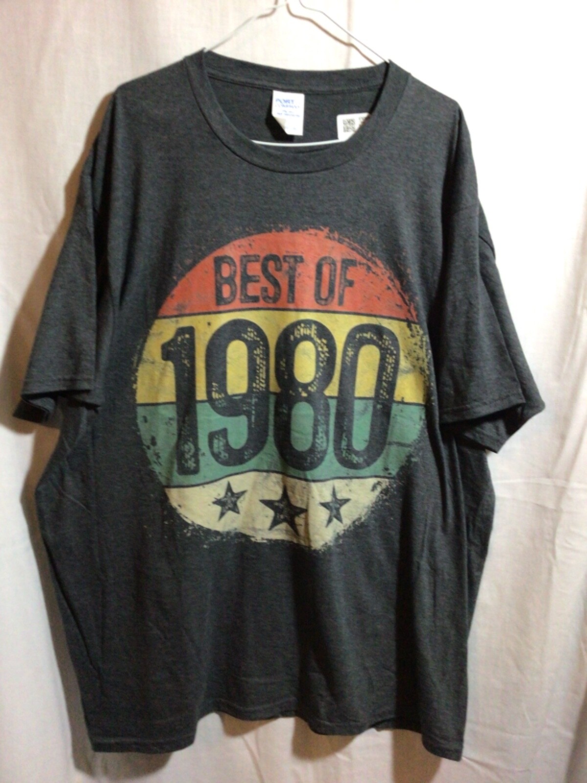 Best of 1980 Port Company Gray Black XL T Shirt gallery