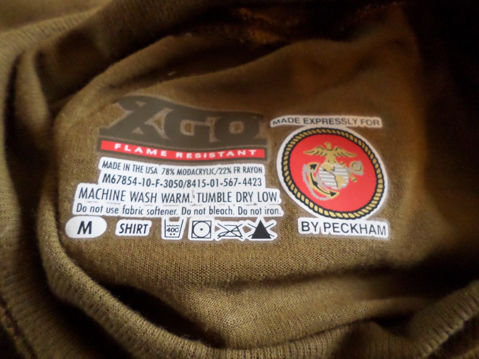 MILITARY ISSUE MARINE CORPS FROG COMBAT SHIRT BASE LAYER XGO PECKHAM NEW MEDIUM gallery