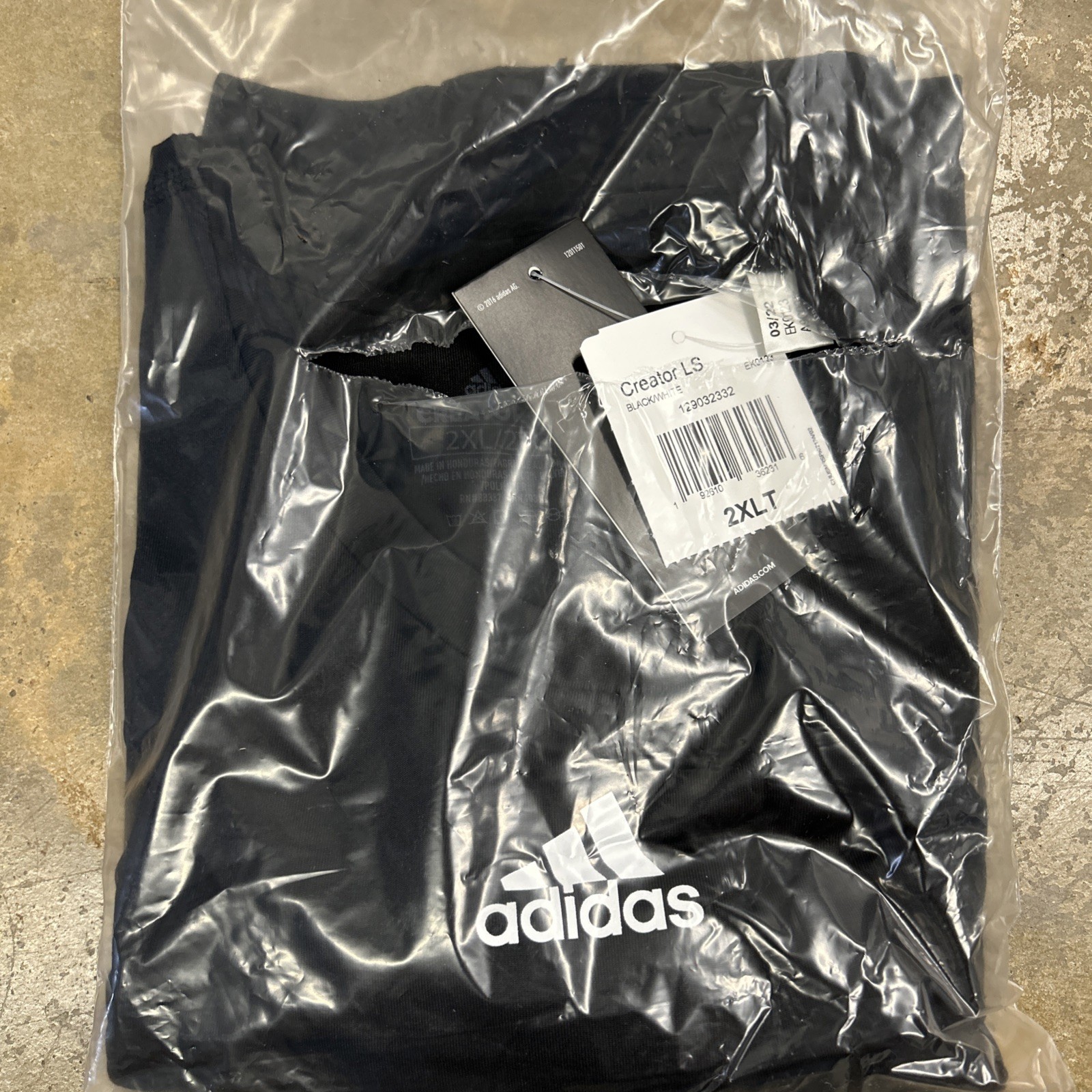 Adidas Creator Long Sleeve Tee -Tall- Black EK0123 Men’s Size 2XLT NWT gallery