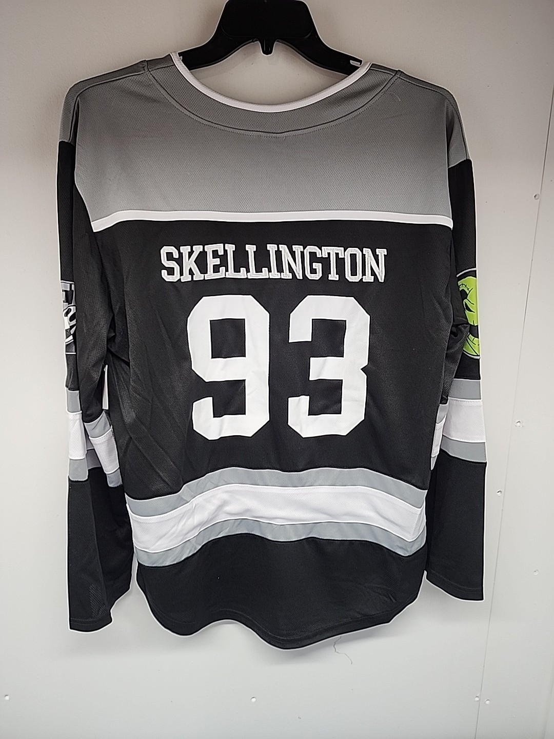 New Jack Skellington Hockey Jersey Disney Embroidered Back Graphic Print Front gallery