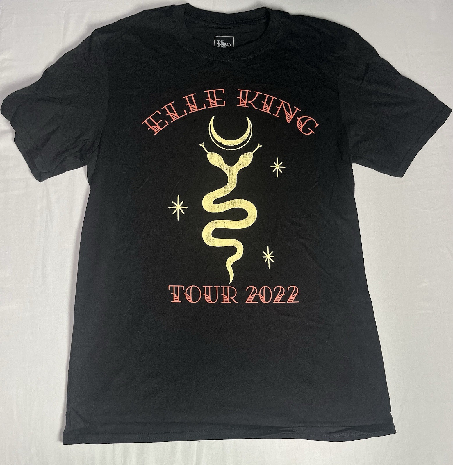 The Thread Shop Black M T-Shirt Elle King Tour Graphic Cotton Short Sleeve gallery