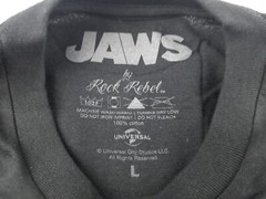 Jaws Poster official Large Rock Rebel Brand New T-shirt Large