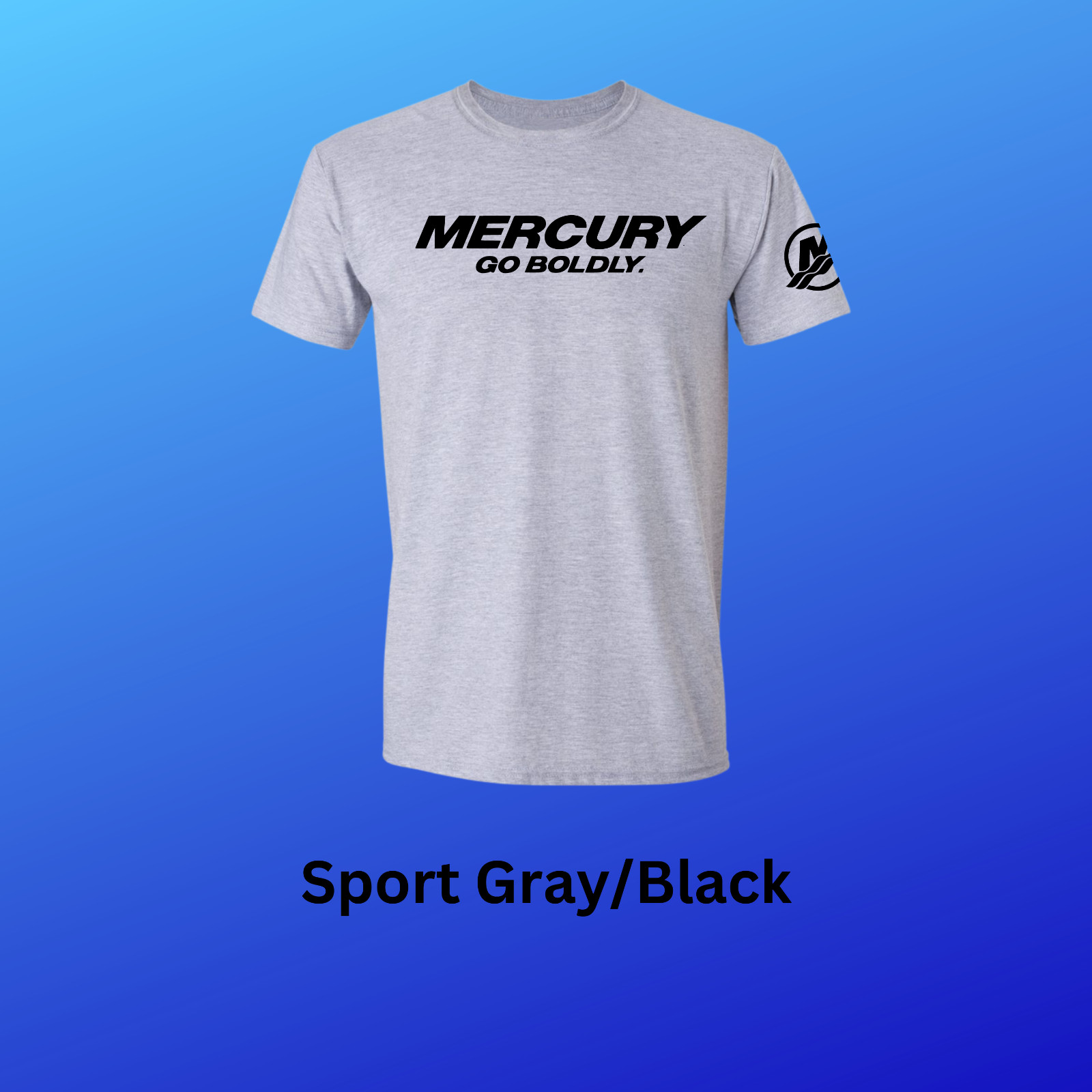 Mercury Outboard Go Boldly Boating Verado T-Shirt With FREE Vinyl Decal!! gallery