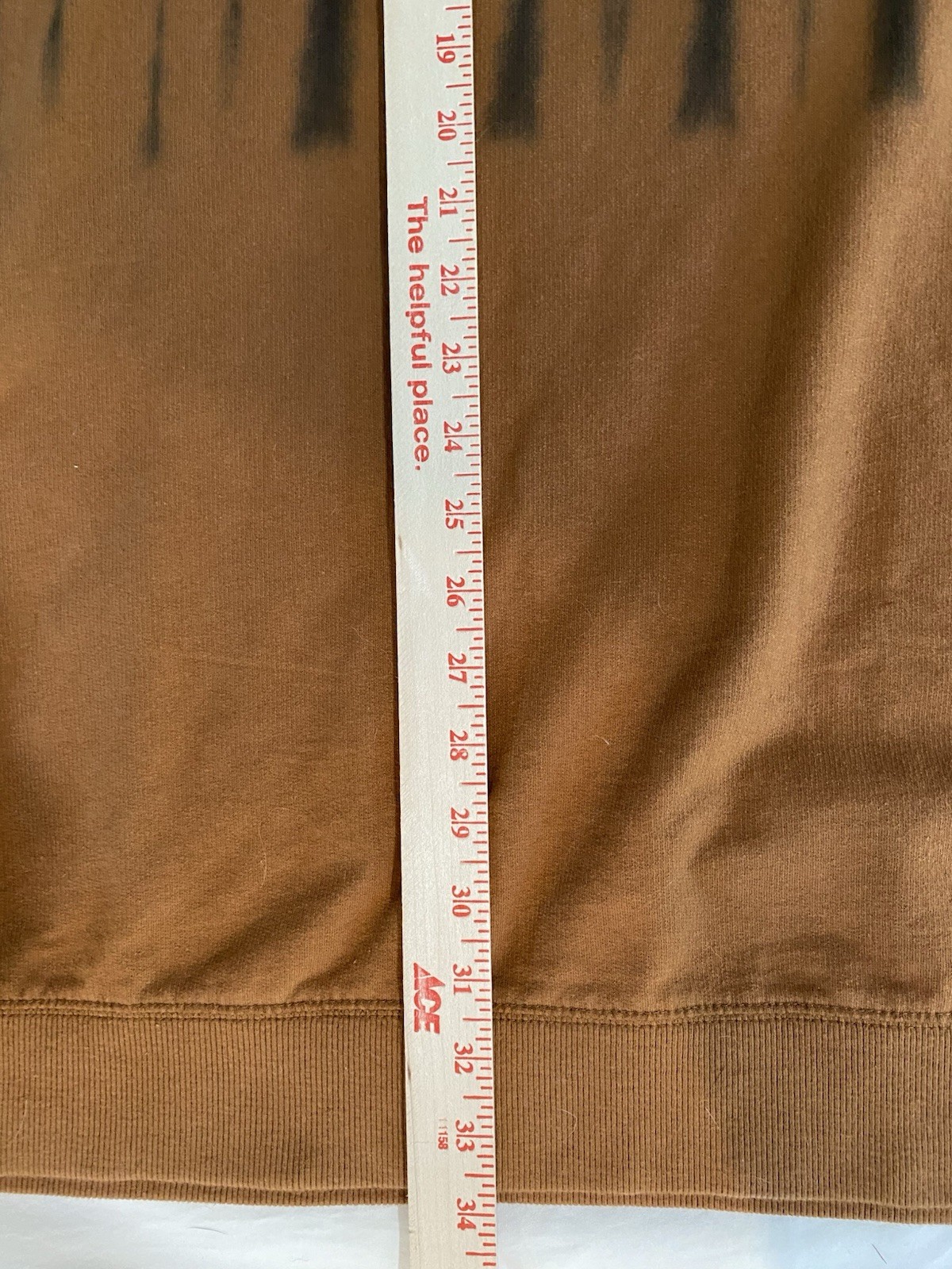 Original Use Men’s Pullover Shirt With Graphics Long Sleeve Camel Brown SZ 4X gallery