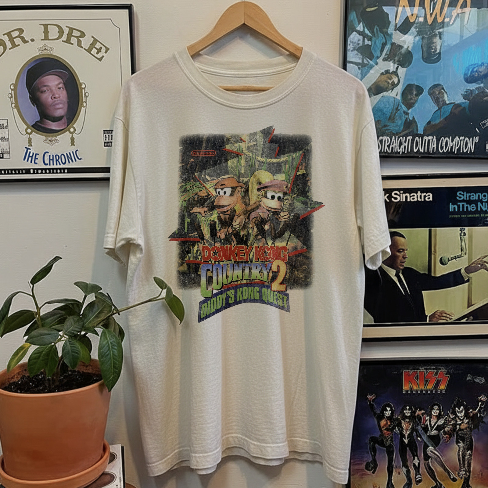 90s Donkey Kong Country 2 Diddys Kong Quest Classic T-Shirt White XL gallery