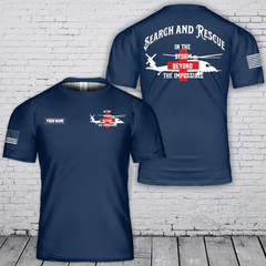 Custom Name Search and Rescue (SAR) 3D T-Shirt