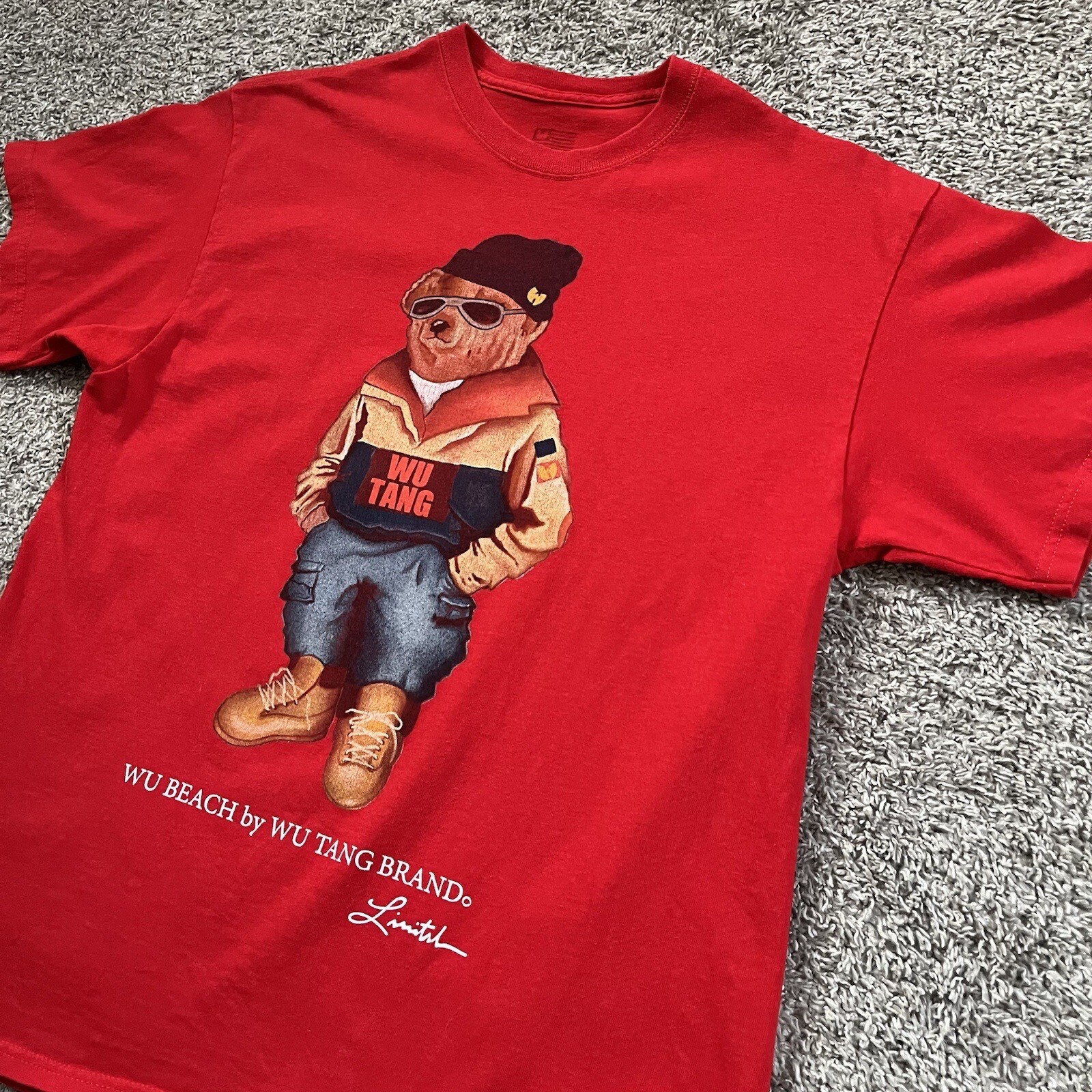 🔴Wu-Tang Shirt Size Large Wu Beach Bear Rare WuTang Raekwon Gza gallery