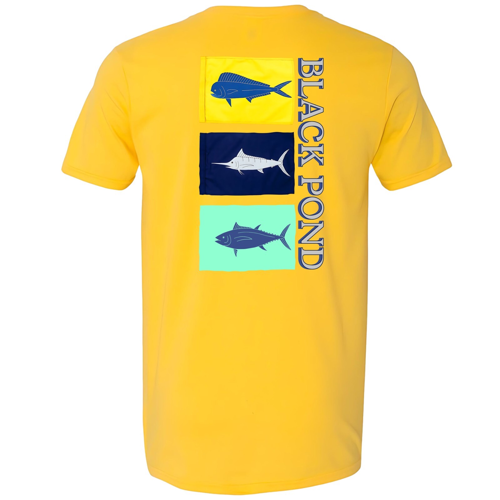 Black Pond Saltwater Series Men's T-shirt Offshore Fishing Flag Mahi Tuna Marlin gallery