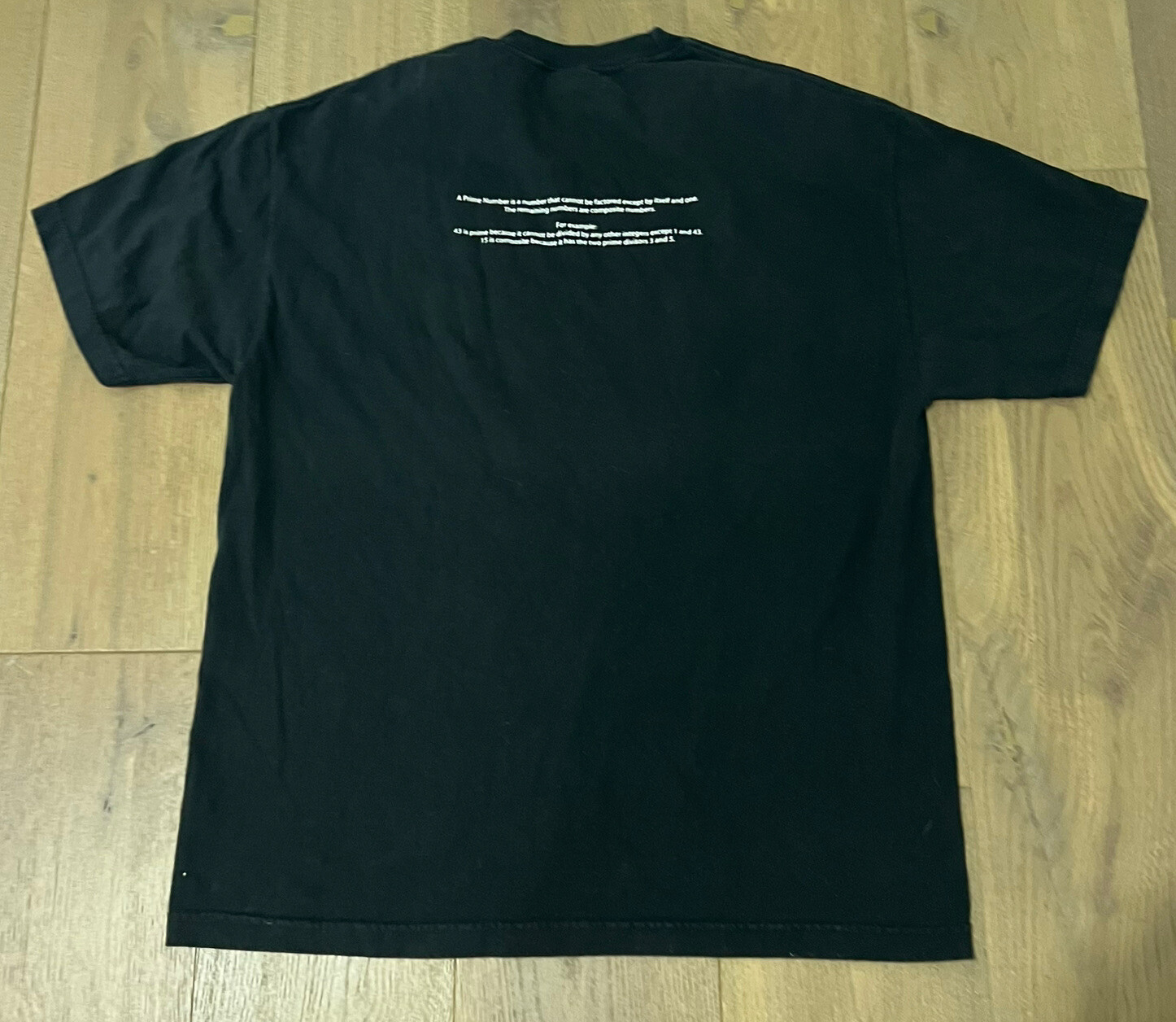 Vtg Prime Numbers Discovery Store Shirt Y2K 2001 Sz XL ? 22x30 Mathematics Math gallery