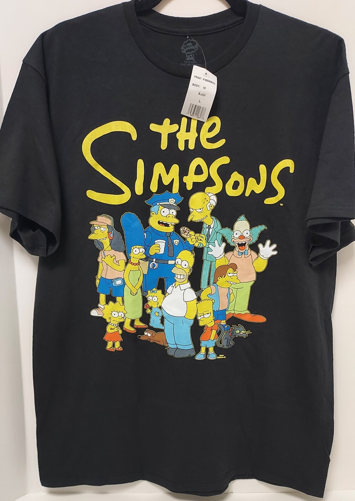 Mens "The Simpsons " 80s Style Graphic Tee Shirt Casual Lounge NWT / LARGE gallery