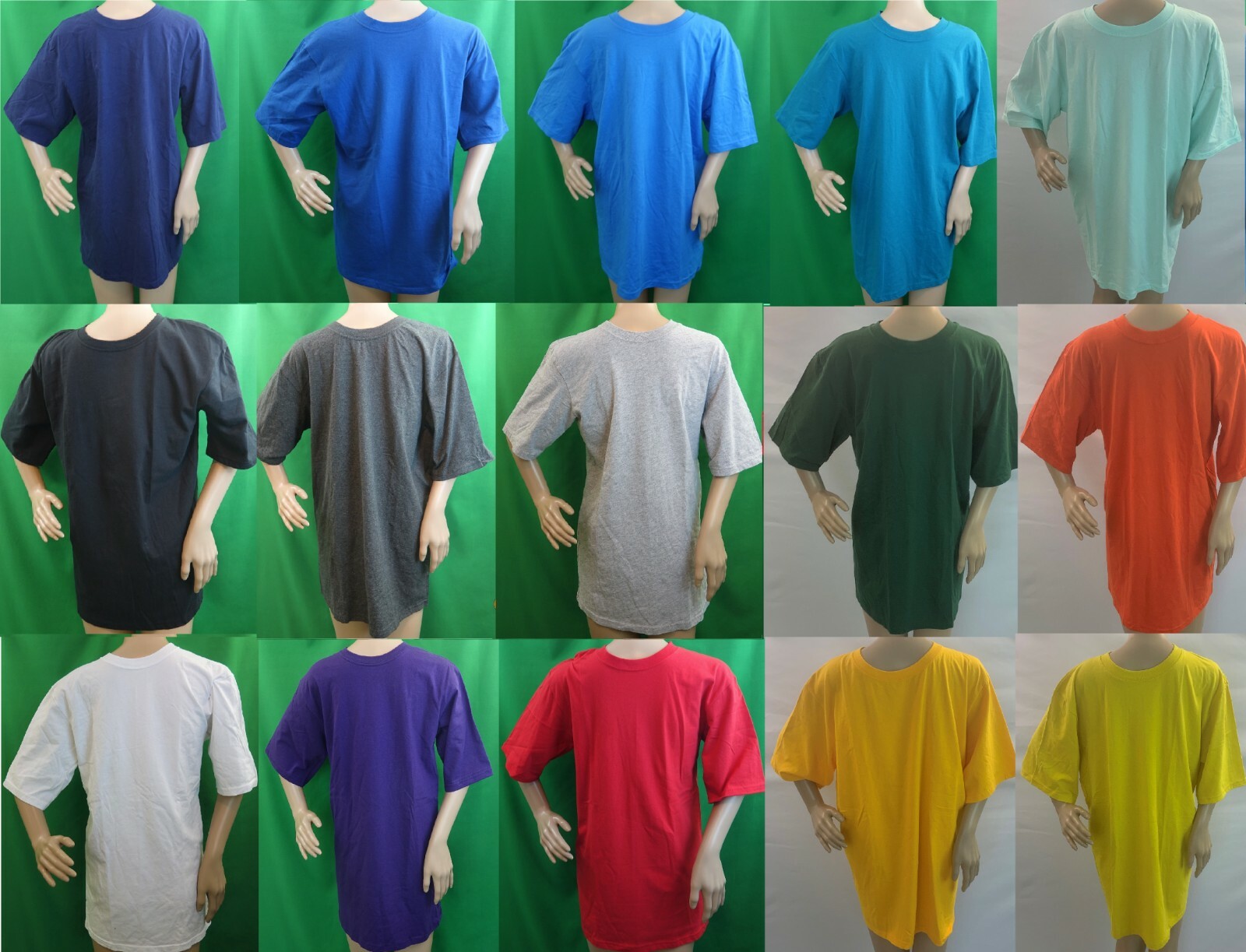BCG solid plain casual cotton short sleeve crew neck T-shirt,choose size & color gallery