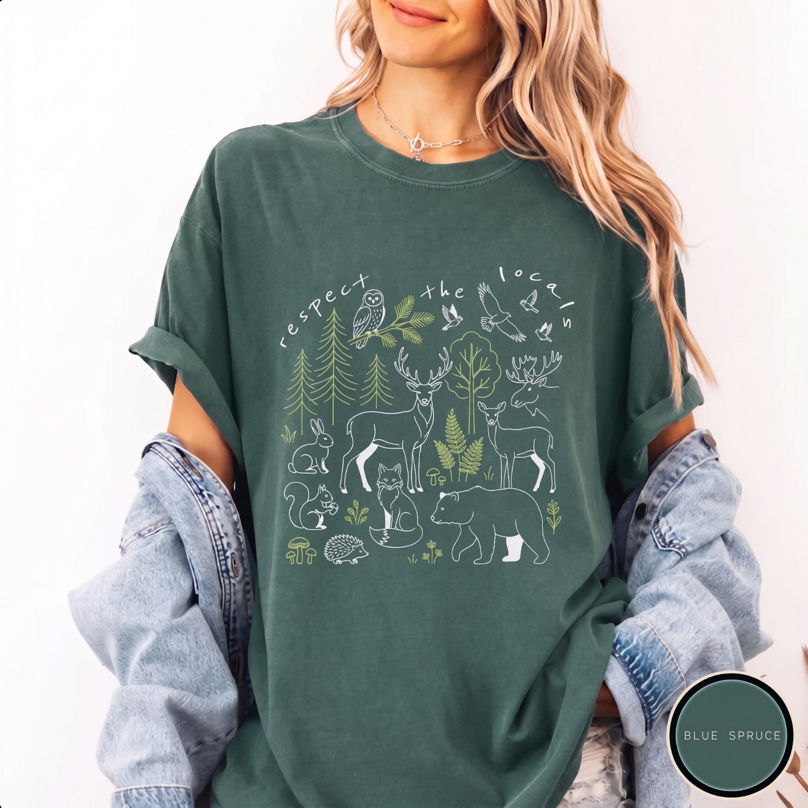 Comfort Colors Respect The Locals Shirt, National Park Tee, Camping T-Shirt gallery