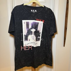 H.E.R. “I used to know Her” Tour Graphic Tee Size XL Black/Graphite