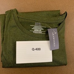 Akawooko Mens 3X-Large Olive Green Classic Short Sleeve Crew Neck T-Shirt NWT