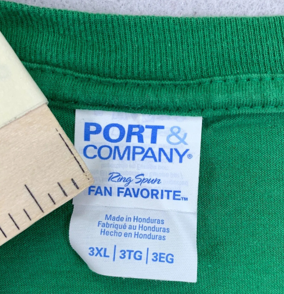 Port & Company Ireland T-Shirt Men Sz 3XL Green Crew Neck Short Sleeve Ring Spun gallery