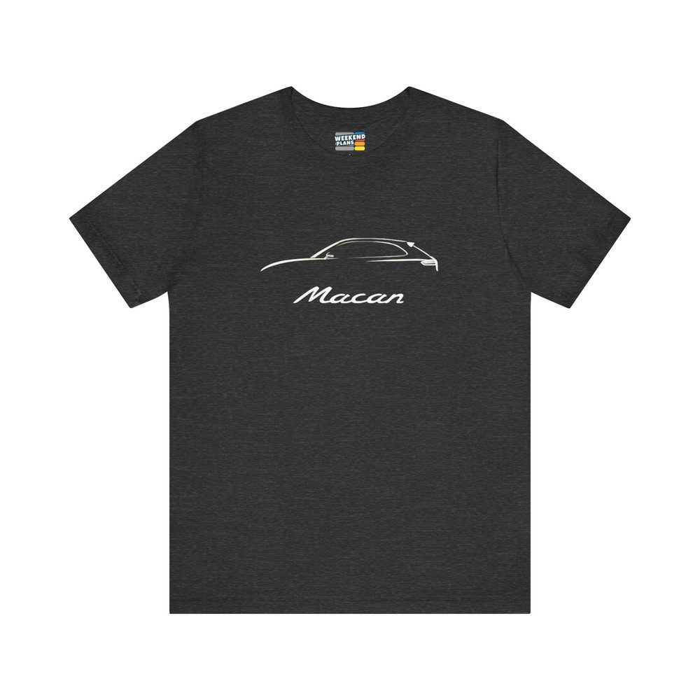 Porsche Macan Startup Script Shirt: Base / S / 4S / T / GTS / Turbo, 2014 – 2024