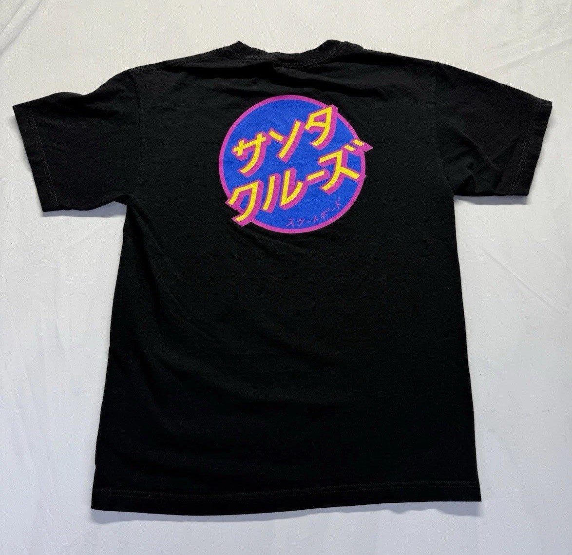Santa Cruz Skateboards Skate Medium TShirt black Retro Logo Japanese graphic gallery