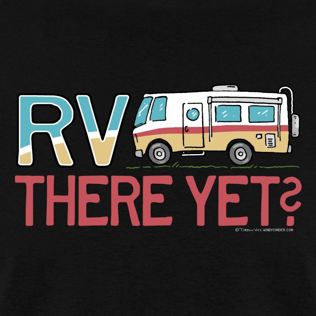 RV There Yet Camping Men's T-Shirt gallery