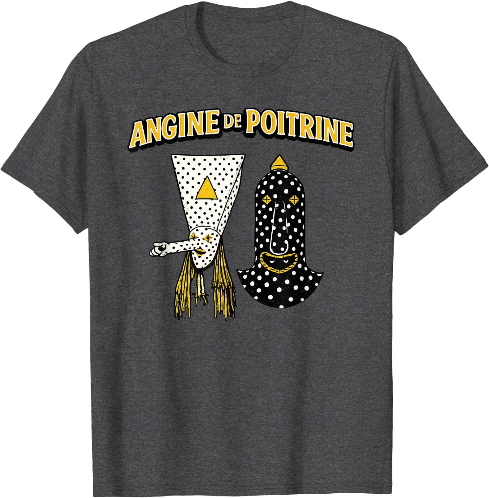 Angine De Poitrine Band Tee Vintage Music Fans Masked T-Shirt gallery