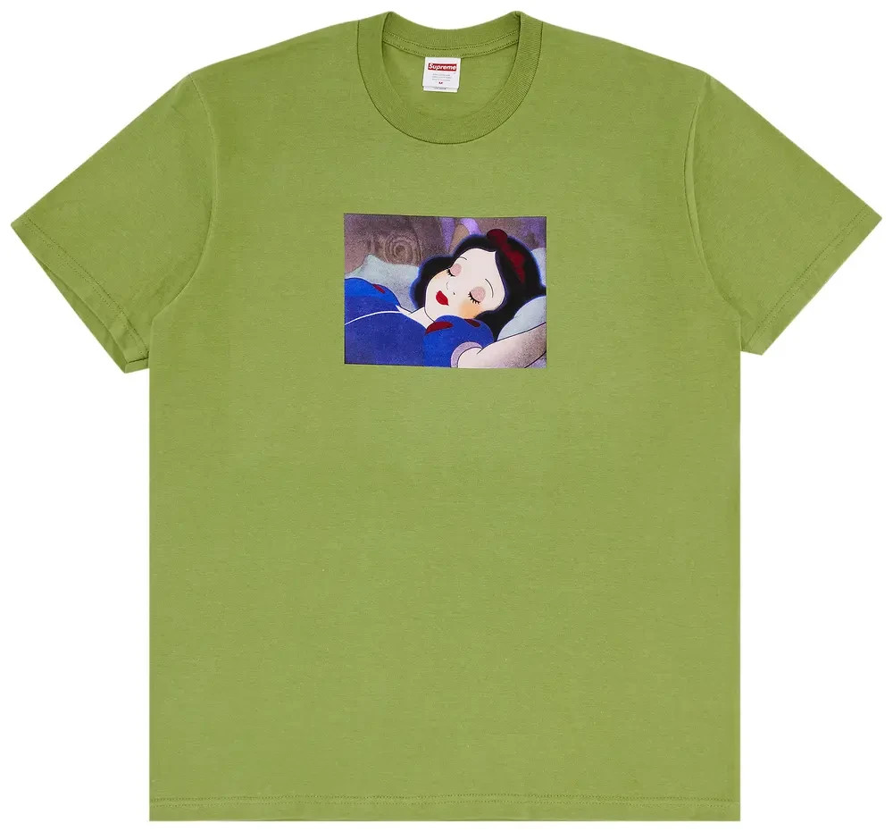 Supreme Snow White Tee Moss FW24 gallery