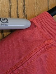 Vintage 90s Basic Editions Pocket T-Shirt | Faded Raspberry | Boxy Fit | Large