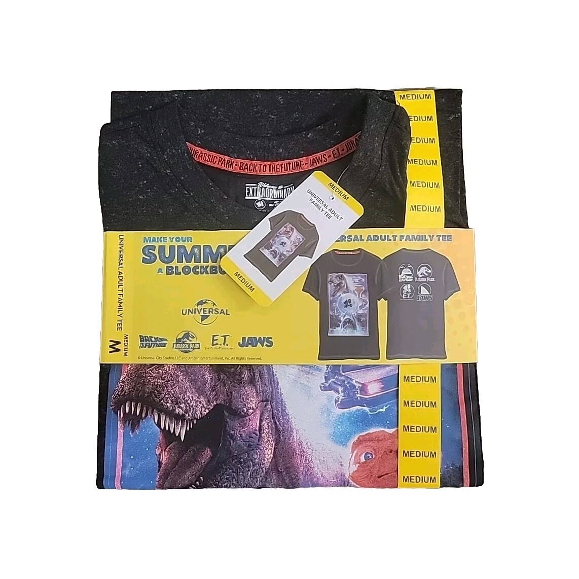 Adult Unisex Universal Mineral Wash Fabric Ribbed Knit Collar Family Tee Medium gallery