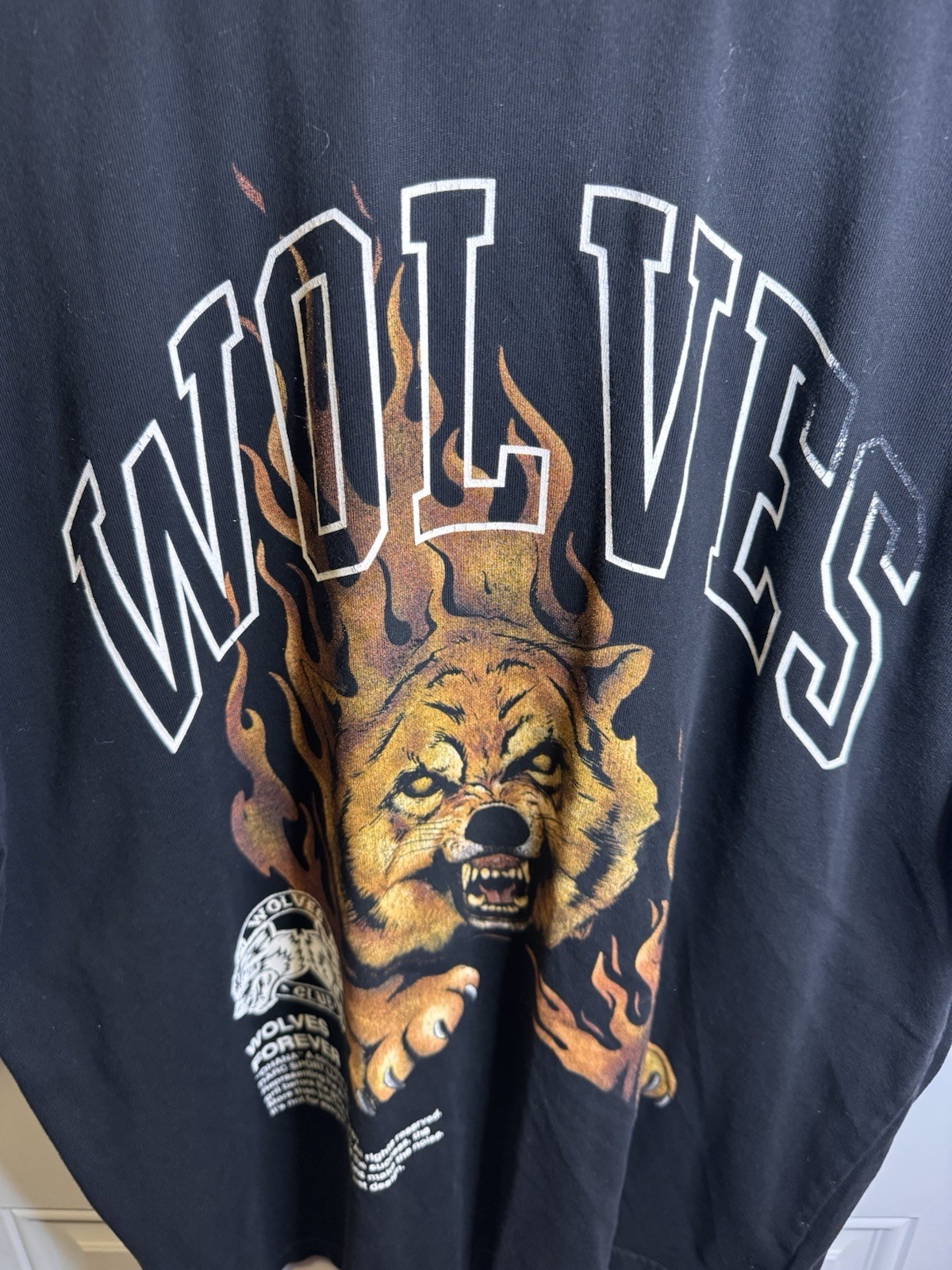 Darc Sport Wolves Club Wolves Forever Ghana Men’s Black T Shirt Size L 498/1000 gallery