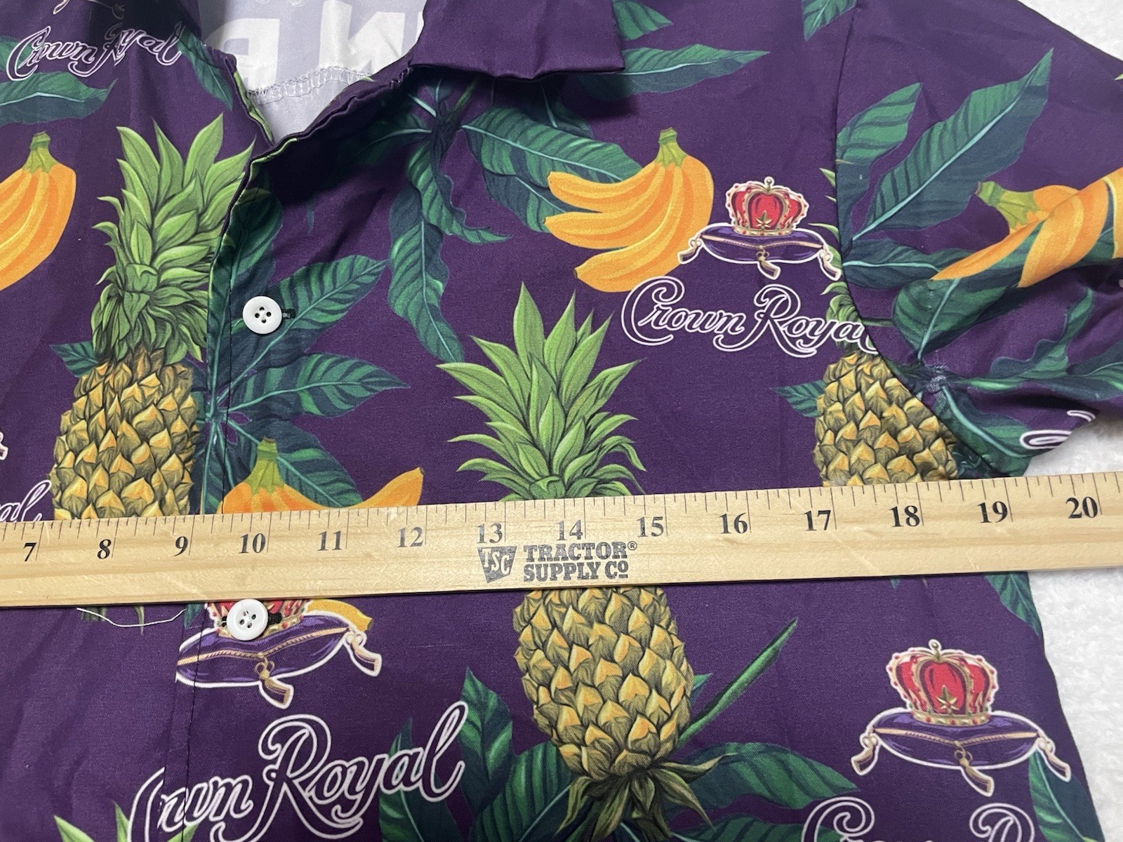 CROWN ROYAL Size S Mens s/s button up tropical pattern shirt Hawaiian Shirt gallery
