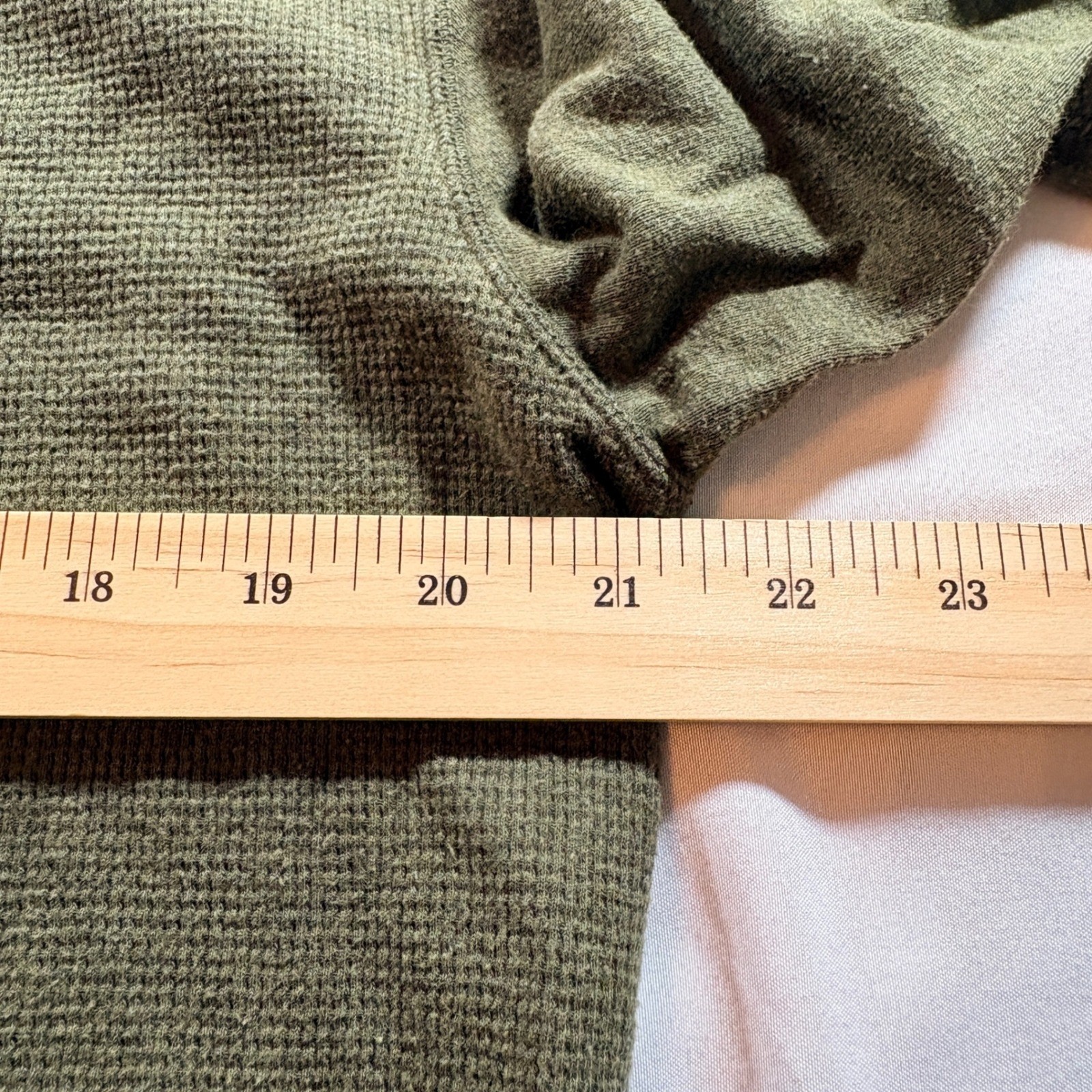 Polo Ralph Lauren Waffle Knit Thermal Shirt Mens XL Olive Green Long Sleeve Top gallery