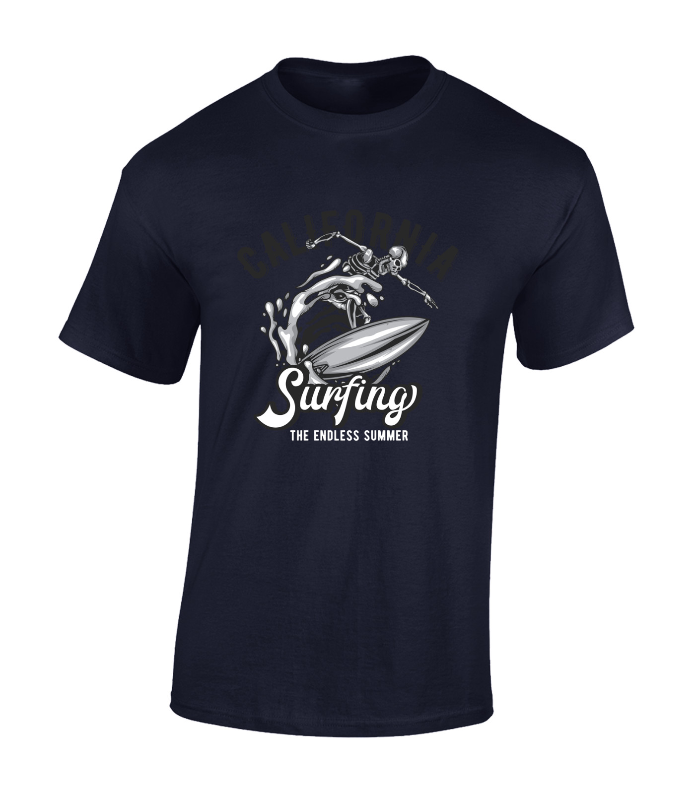 CALIFORNIA SURFING MENS T SHIRT SURFER SURFBOARD SUMMER HOLIDAY CLOTHING TOP gallery