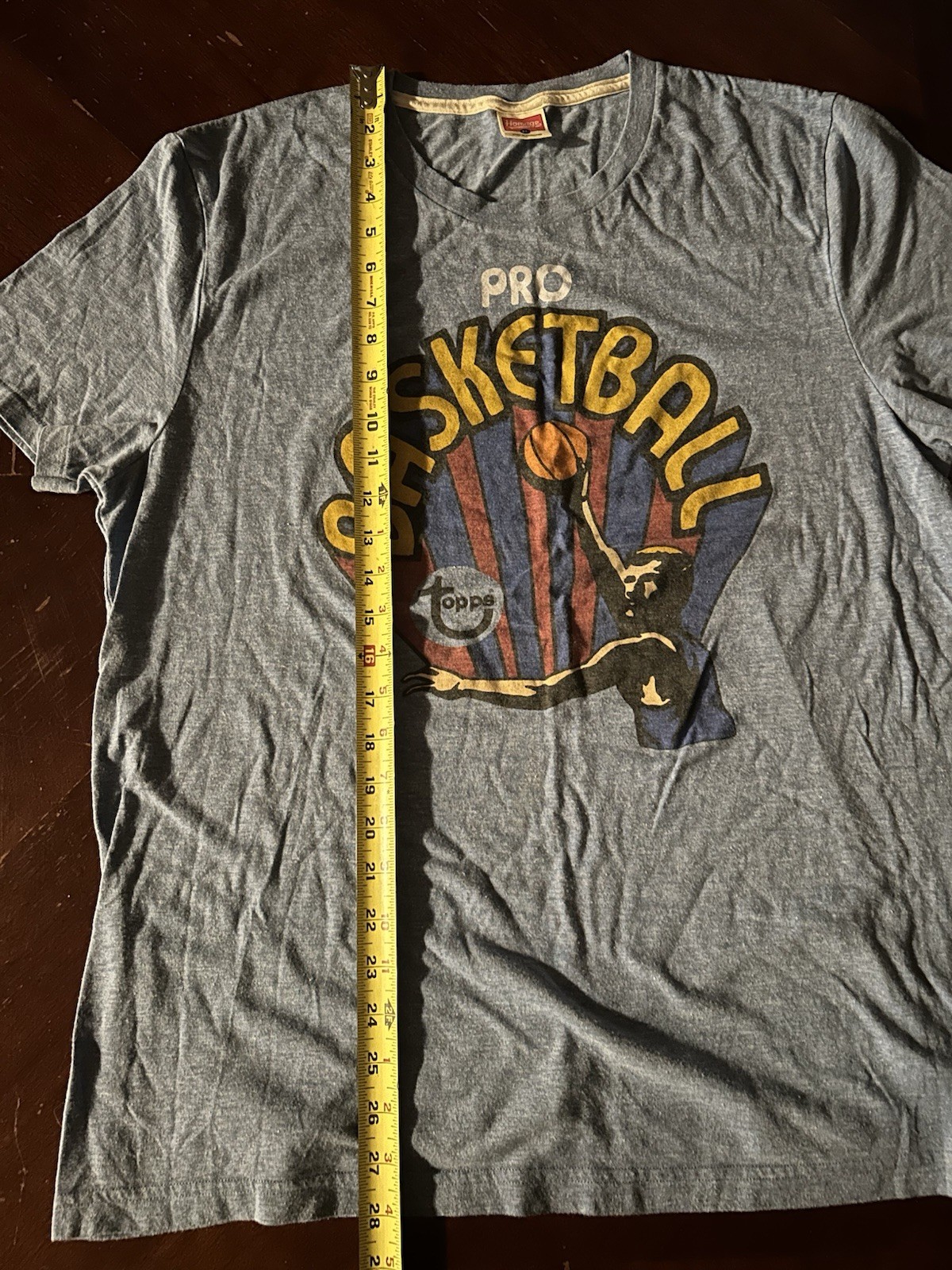 Homage Topps Basketball Logo T Shirt Blue XL L Soft SEE DESCRIPTION gallery