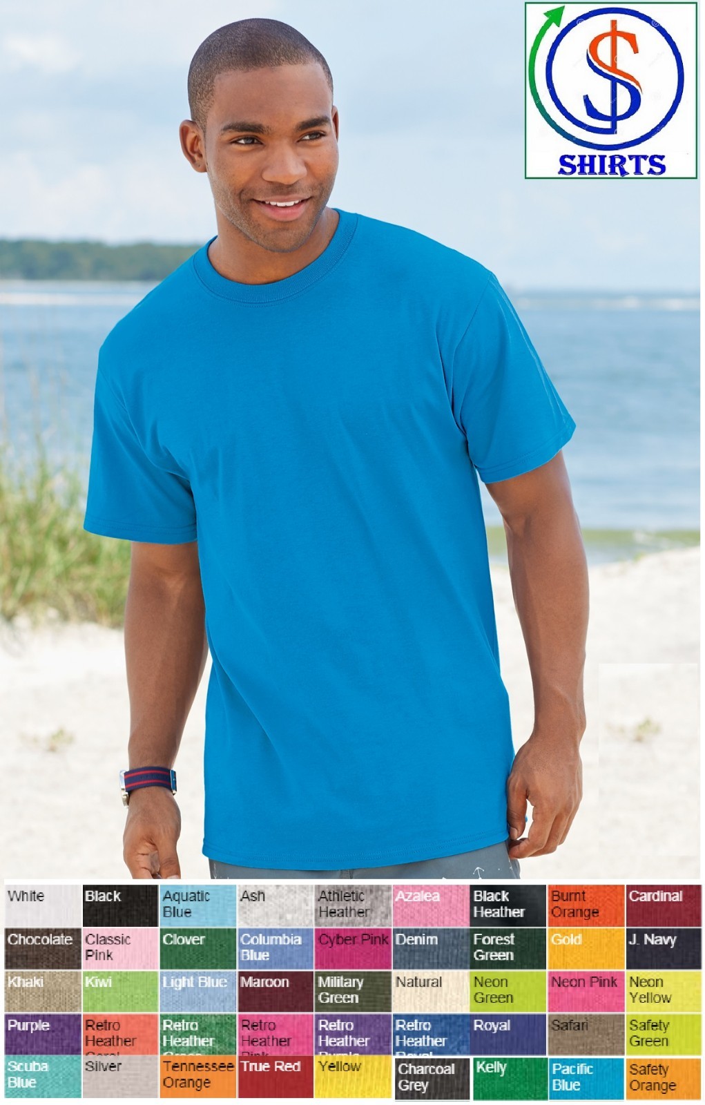 Fruit of the Loom - Heavy Cotton HD™ T-Shirt - 3930R S,M,L,XL 45 Colors gallery