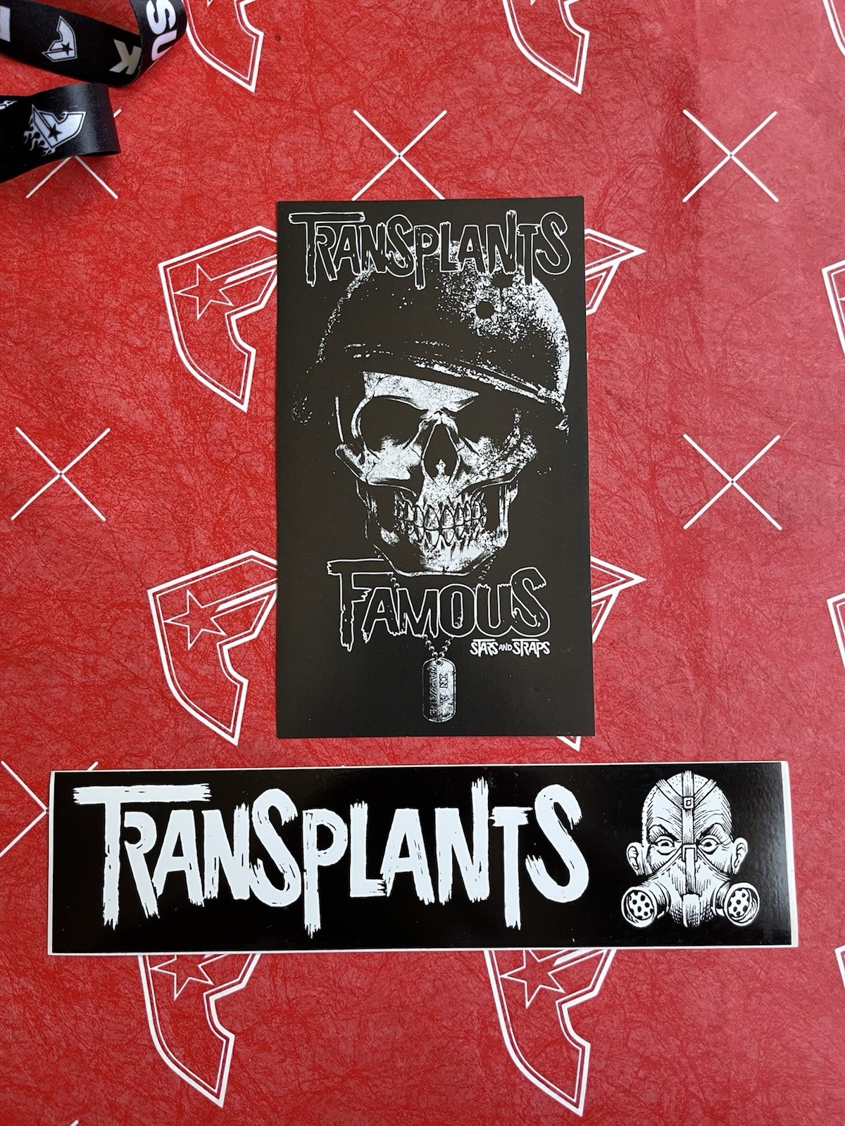 Transplants Famous Stars & Straps Stickers And Lanyard Set Travis Barker gallery